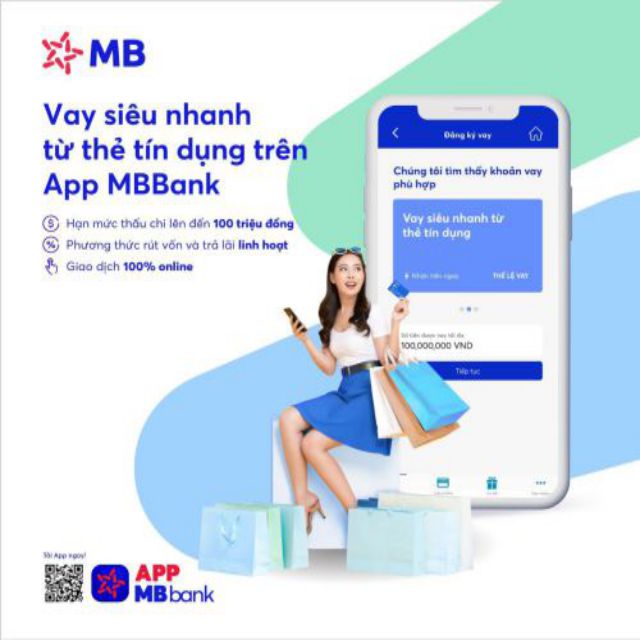 Vay vốn từ thẻ tín dụng trên app MBBank
