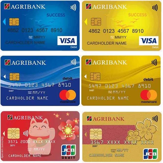 các loại thẻ ATM Agribank